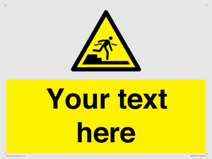 Custom warning Submerged step or steps